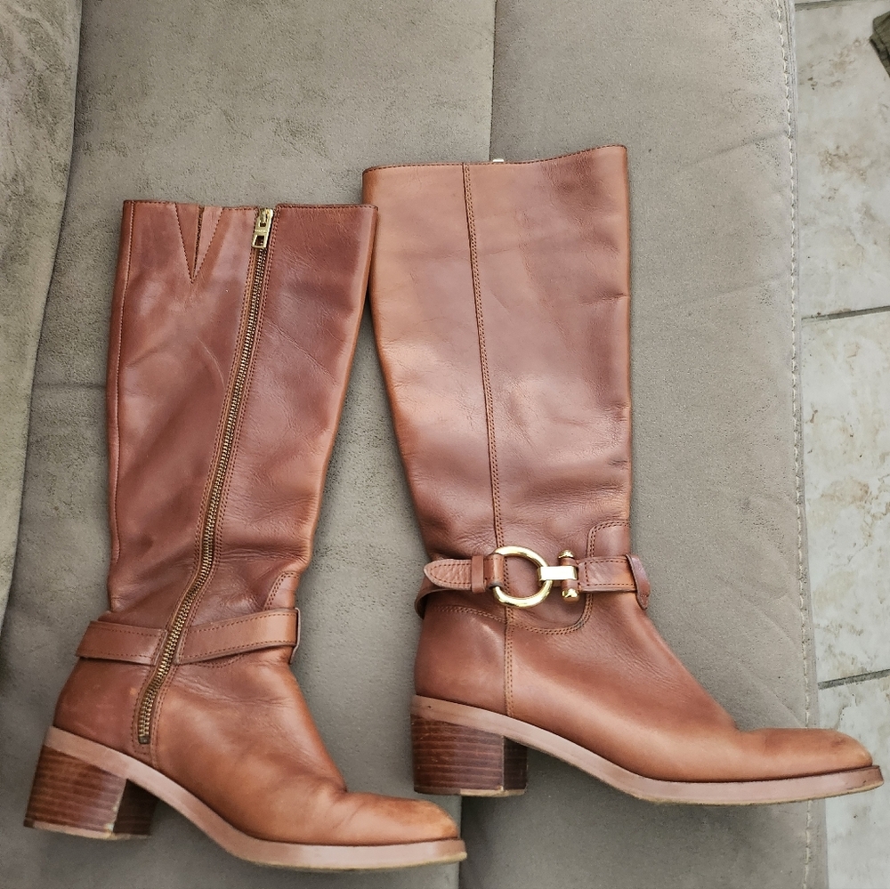 Coach Carolina Calf Leather Riding Boots size 7.5 - Picture 2 of 11
